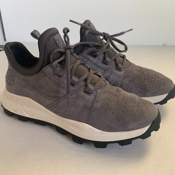 Timberland Men Sz 7 Brooklyn Oxford Gray Suede Walking Shoes Womens Sz 8.5 - 9 - Picture 7 of 15